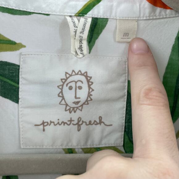 SOLD Anthropologie Printfresh M Clementine Pajama Set Short Sleeve Top Shorts - Picture 7 of 14